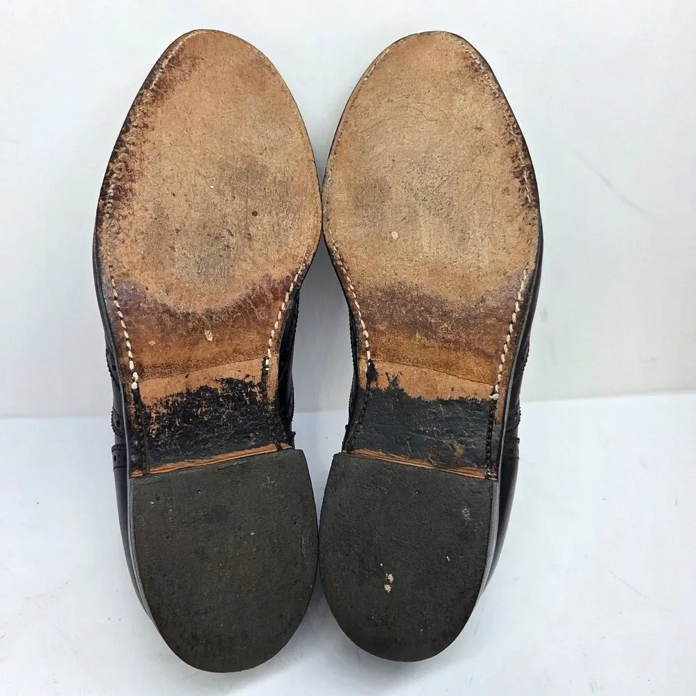 Alden 903 Hampton Mens Black Leather Wingtip Oxfords Size US 9.5 B/D